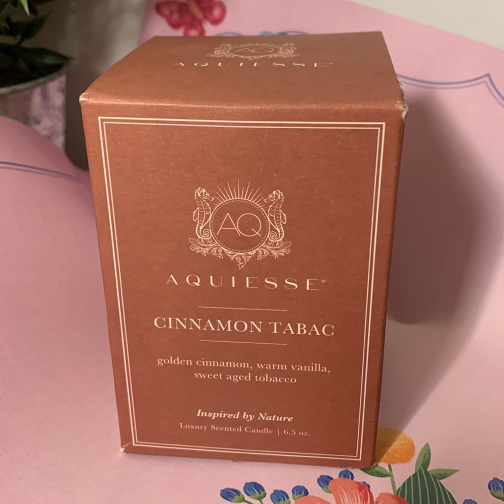 COPY - Aquiesse Cinnamon Tabac Hand Poured Candle